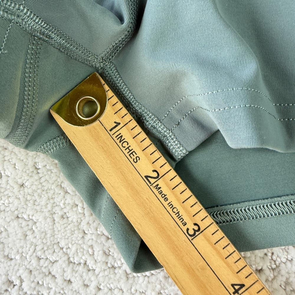 Lululemon License to Train High-Rise Short 2" Women 14 Grey Eucalyptus Logo - Picture 6 of 9